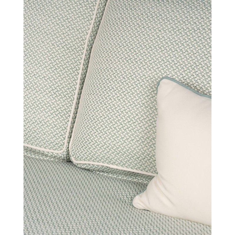 Sofá alura 2 plazas de exterior de aluminio color crema 185x90x67cm