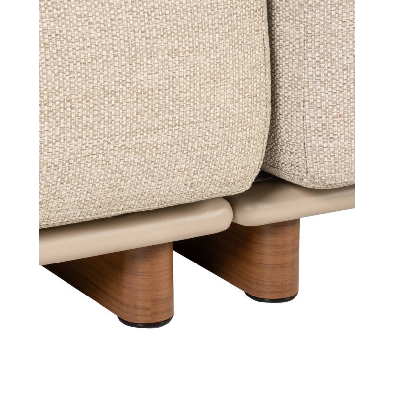 Sofá marrakech chaiselongue izquierdo exterior de aluminio y cuerda 320x87x82cm