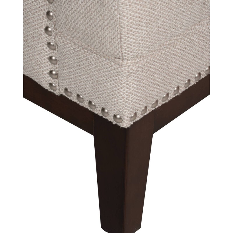 Sillón versalles marfil con patas de pino 75x85x106cm