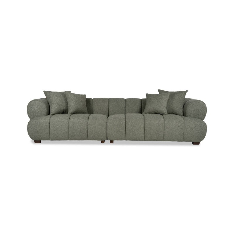 Wave sofa, olive green, 4 seats, 283x96x67 cm