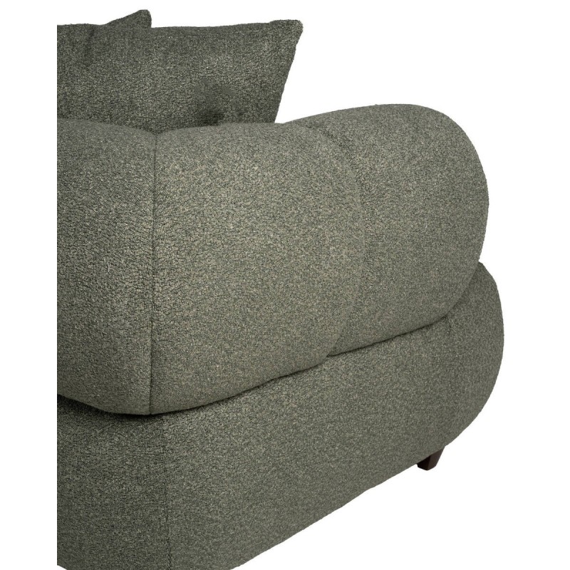 Wave sofa, olive green, 4 seats, 283x96x67 cm