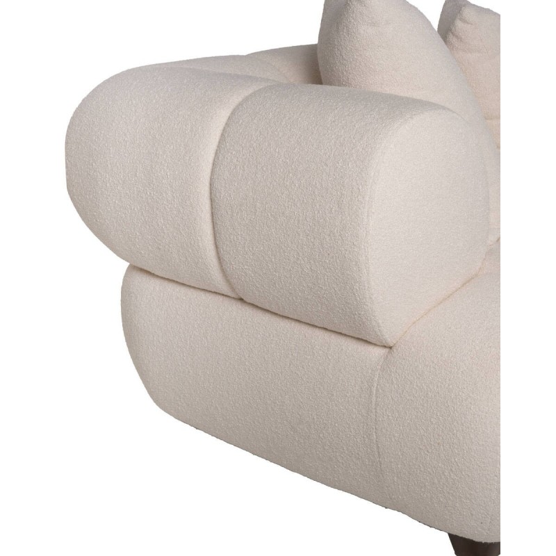 White wave sofa, 4 seats, 283x96x67cm