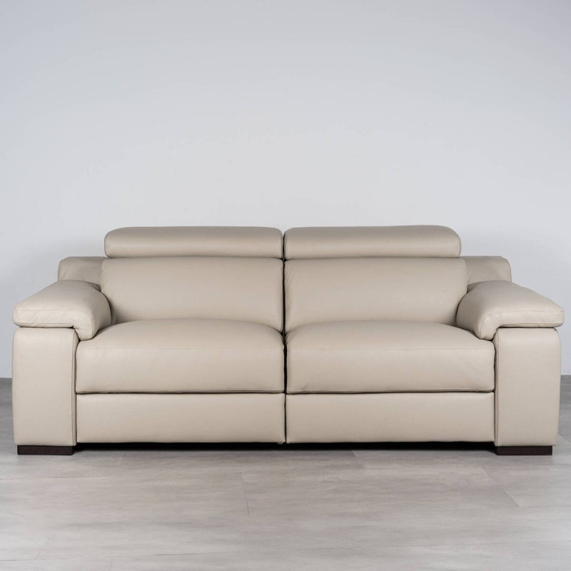 Sofá Riccardo Relax Eléctrico en Piel 220 cm | Muebles Benítez