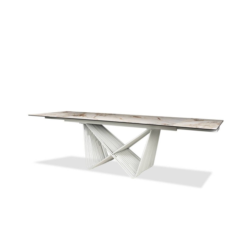 Mesa de comedor extensible mulinxi con tapa de cerámica 270/180x90x76cm