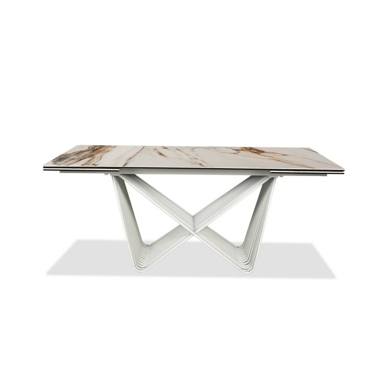 Mesa de comedor extensible mulinxi con tapa de cerámica 270/180x90x76cm