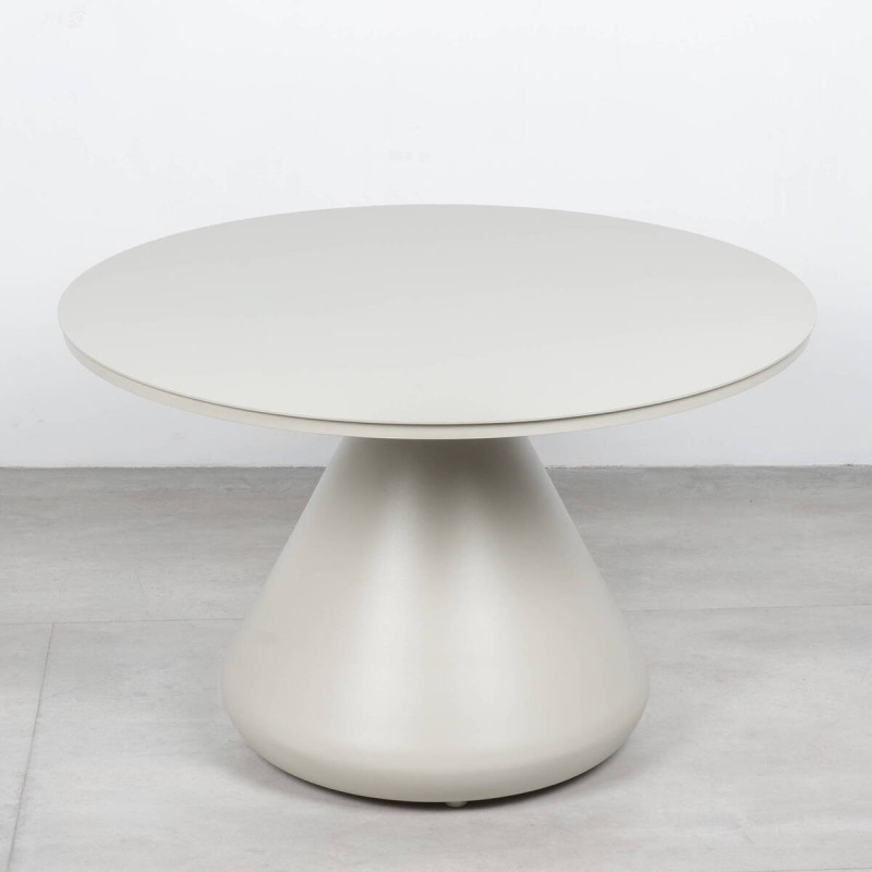 Saita Side Table, Aluminum, Silk Grey, Round, 71 cm