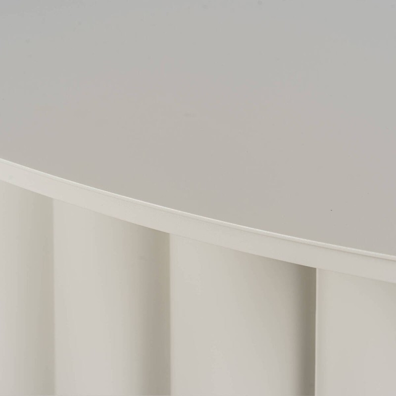 Mesa de Comedor Exterior Paxos Aluminio Gris Seda Ovalada 200 cm