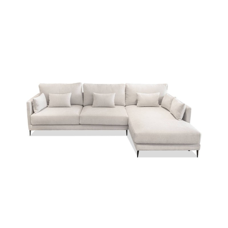 Nasera Funny Right Chaise Longue Sofa in Fabric, 296x92 cm