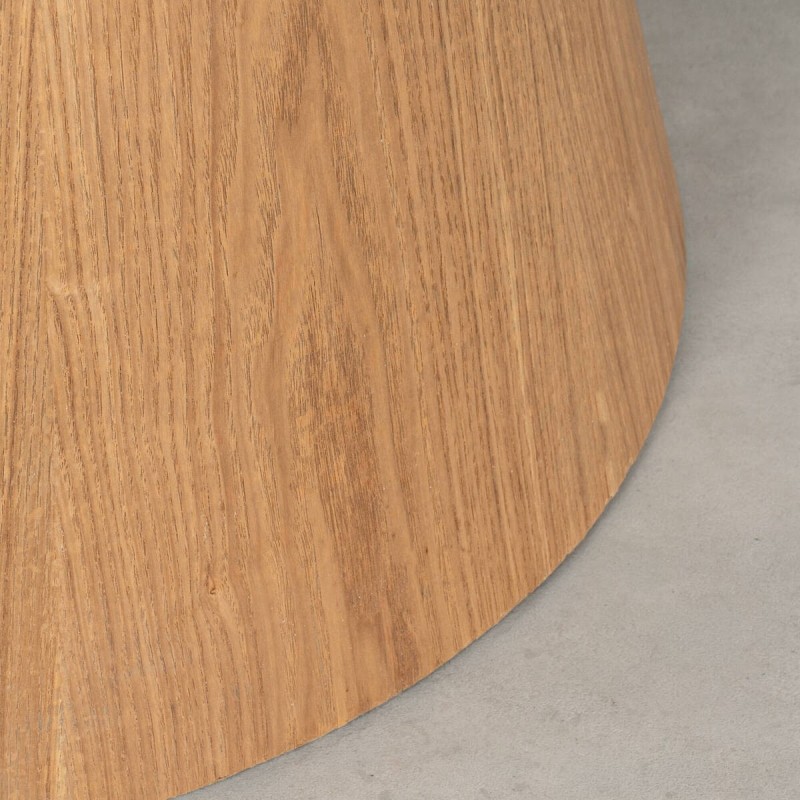 Mesa de Comedor Redonda Extensible Lena Fresno 120-160cm