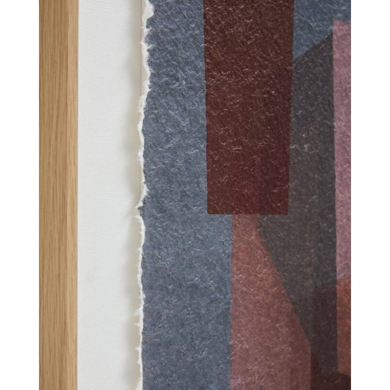 Veluni picture made of multicolored recycled paper, 60 x 90 cm