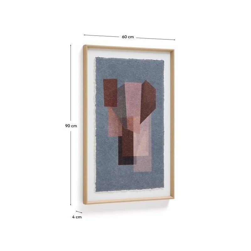 Veluni picture made of multicolored recycled paper, 60 x 90 cm