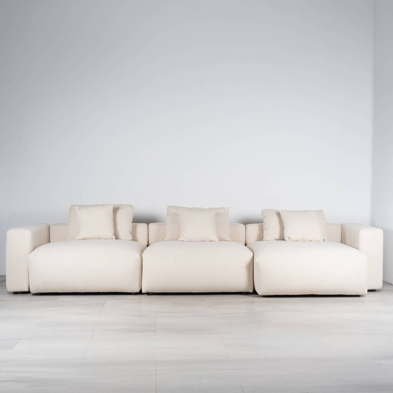 Sofá Modular Niolon Beige 4 plazas 370 cm| Muebles Benítez
