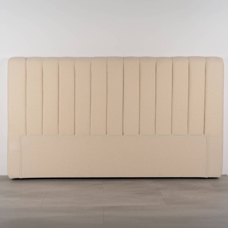 Nara Headboard Upholstered in Beige Chenille for 180cm Bed