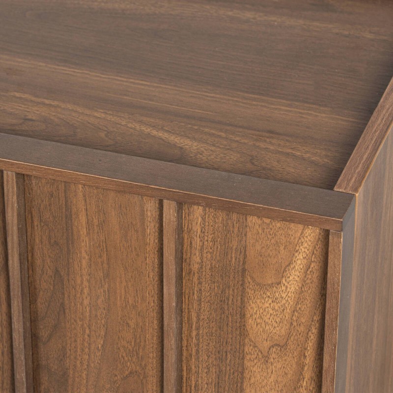 Mueble TV Ardal Nogal 4 Puertas Con Palillería 200cm