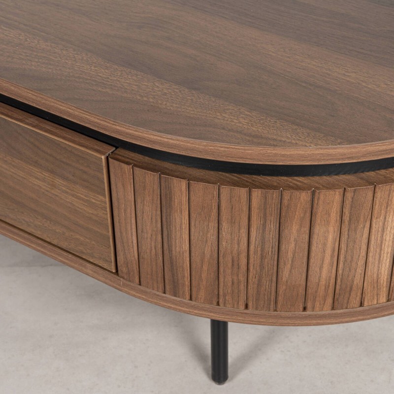 Mesa Centro Duna Melamina Nogal | Muebles Benítez