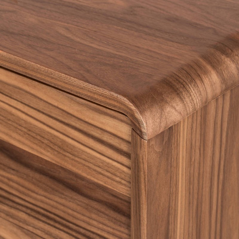 Aria Sideboard in Walnut Veneer with 3 Doors 180 cm