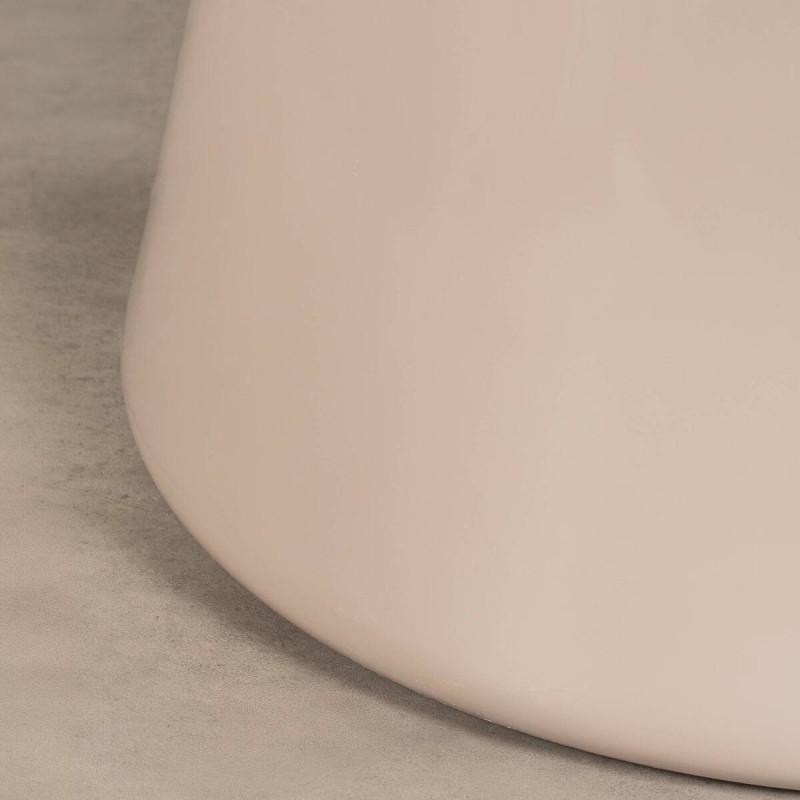Menorca Oval Dining Table, High Gloss Ivory Lacquered, 240 cm