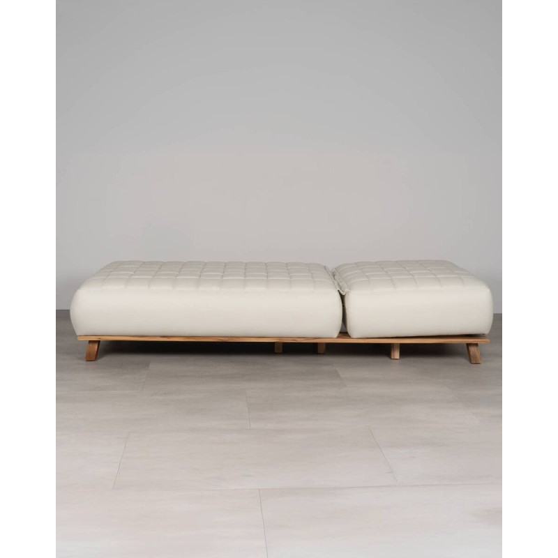 Icon Lounger con patas de teca  213 x 89 x 41 cm