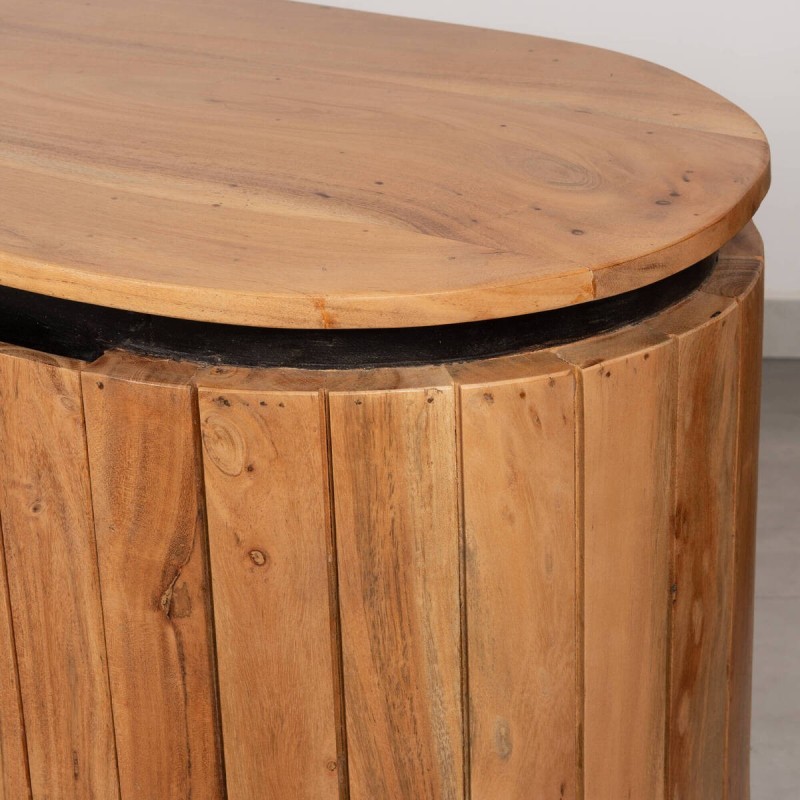 Marea TV stand in natural acacia wood, 160x40x55cm