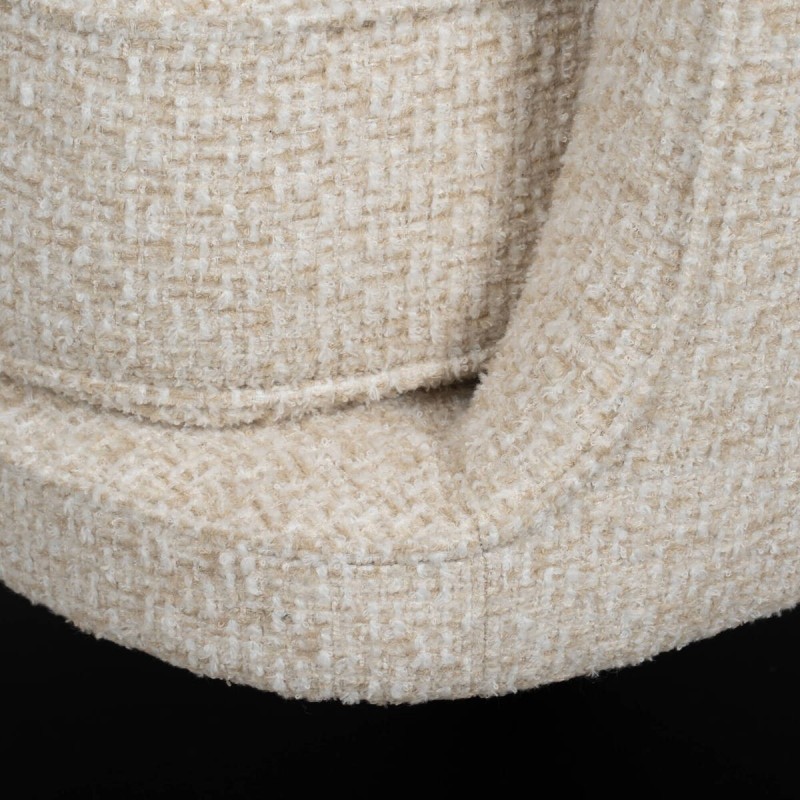 Sillón giratorio Vanto tapizado en tejido beige