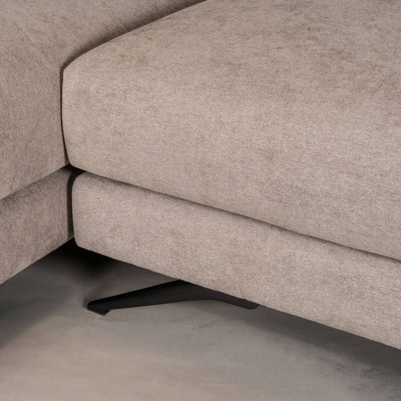 Sofá Mercury Chaiselongue Izquierda en tejido Beige Piedra 310 cm