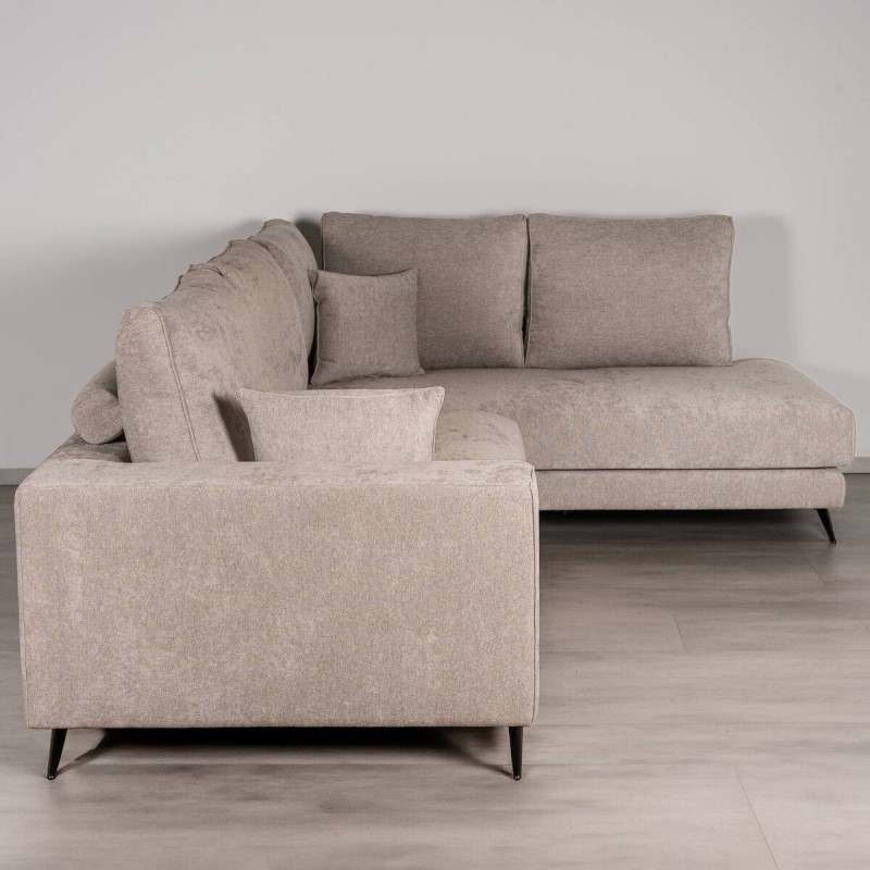Sofá Mercury Chaiselongue Derecha en tejido Beige Piedra 310 cm
