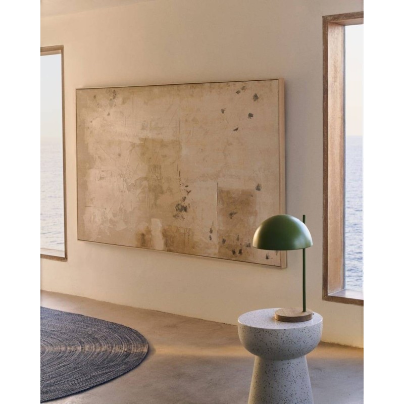 Abstract painting Silpa dark beige 200 x 120 cm
