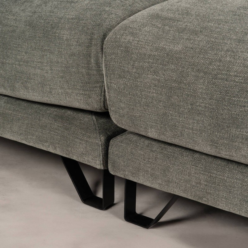 Sofá Nadine Verde Apagado con Patas Negras | Muebles Benítez