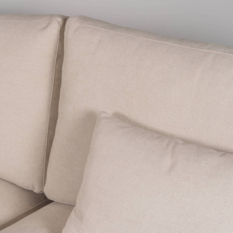 Sofá con Chaise Longue Funny Beige Claro | Muebles Benítez