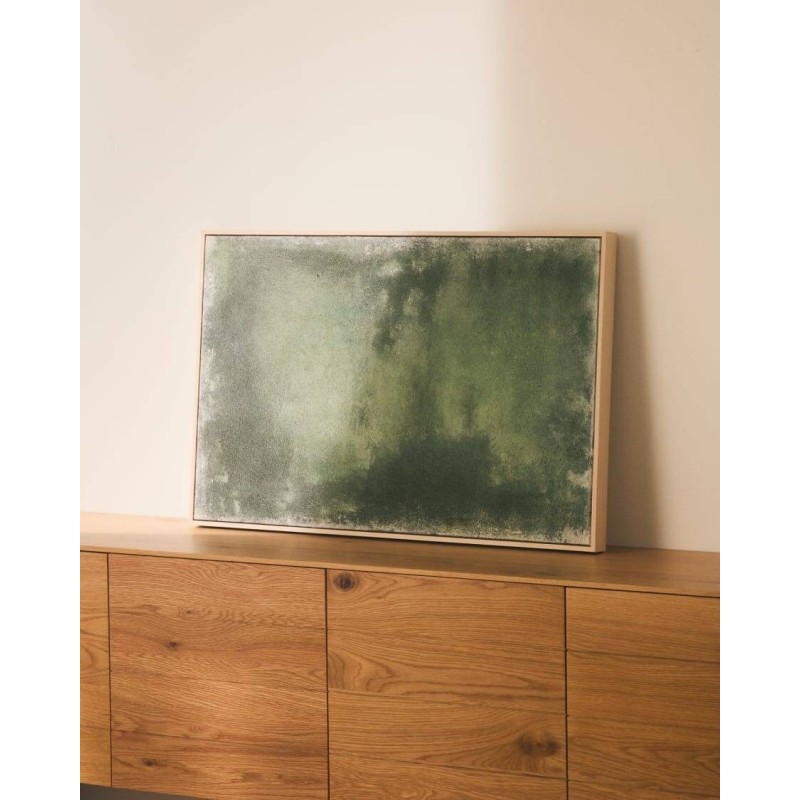 Cuadro Selnar verde 60x90 cm – Decoración abstracta con relieves | Muebles Benítez