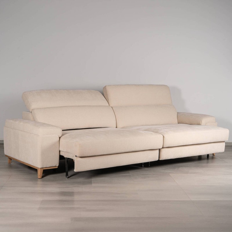 Sofá Deslizante Sense 3 Plazas en Crema 280 cm