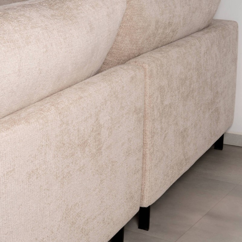 Queen Left-Hand Chaise Longue Sofa Sand Beige | Muebles Benítez