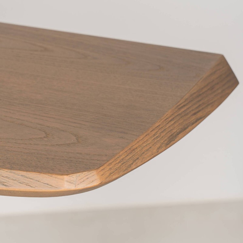 Ezaro Elm and Gold Metal Console Table | Muebles Benítez