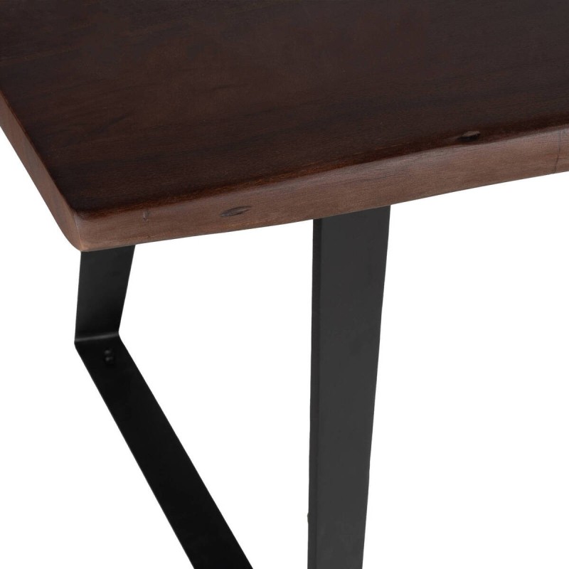 Mesa de comedor miller madera reciclada - patas metal negro 178x102x76cm