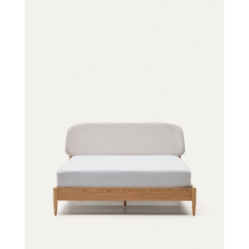Cama octavia de madera contrachapada de fresno 180x200cm