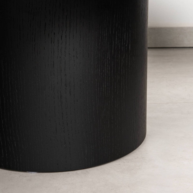 Mesa de centro Ombra de Roble Negro y Latón Cepillado 140x75 cm | Muebles Benítez