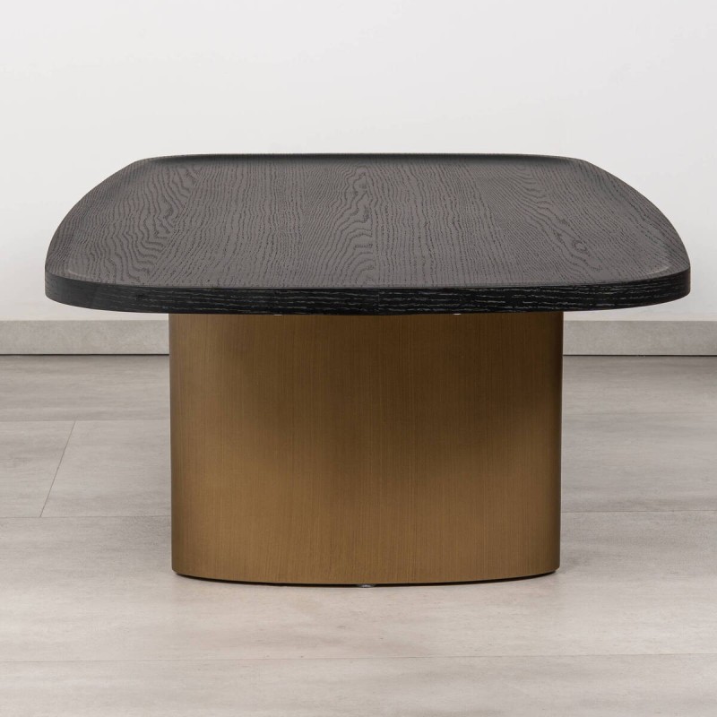 Mesa de centro Ombra de Roble Negro y Latón Cepillado 140x75 cm | Muebles Benítez