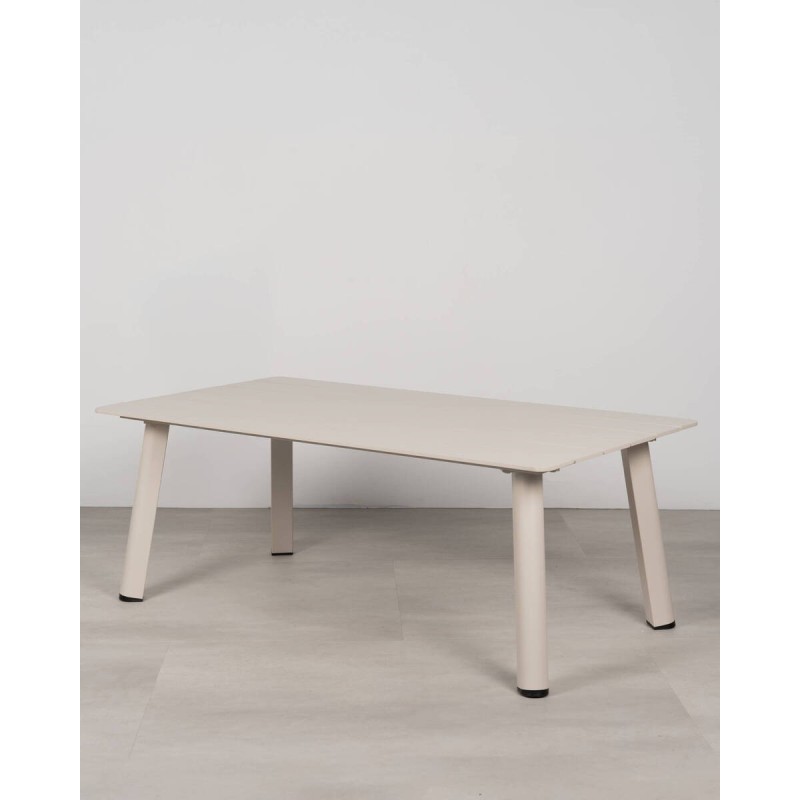 Mesa de centro aluminio rectangular Cata