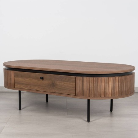 Mesa Centro Duna Melamina Nogal | Muebles Benítez