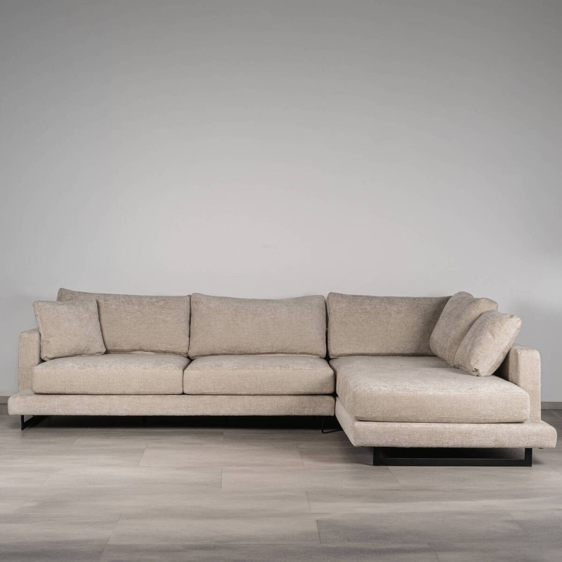 Sofá Chaise Longue Queen Derecha Beige Arena | Muebles Benítez