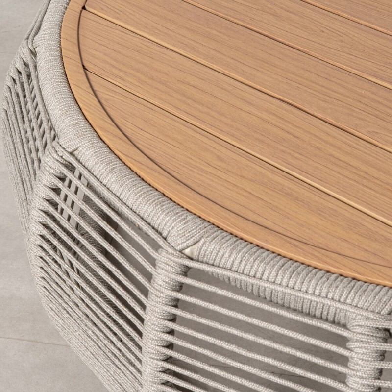 Mesa Nela exterior | Cuerda y Tablero Madera | Muebles a Benítez