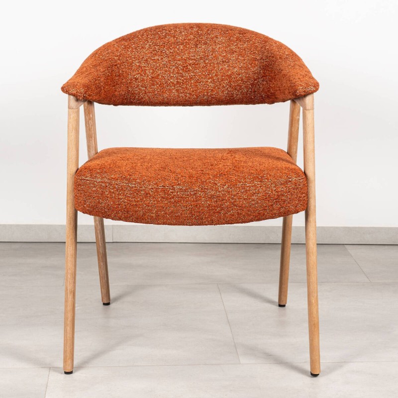 Silla Comedor Noor Terracota Bouclé | Muebles Benítez