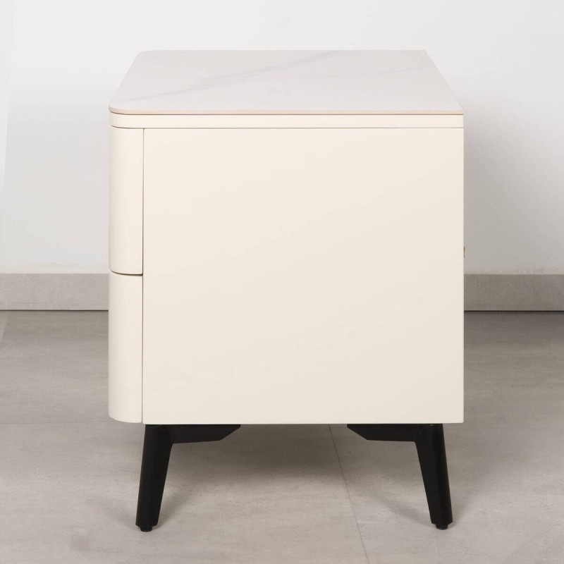 Mesita de Noche Atlas Beige Claro Mármol | Muebles Benítez
