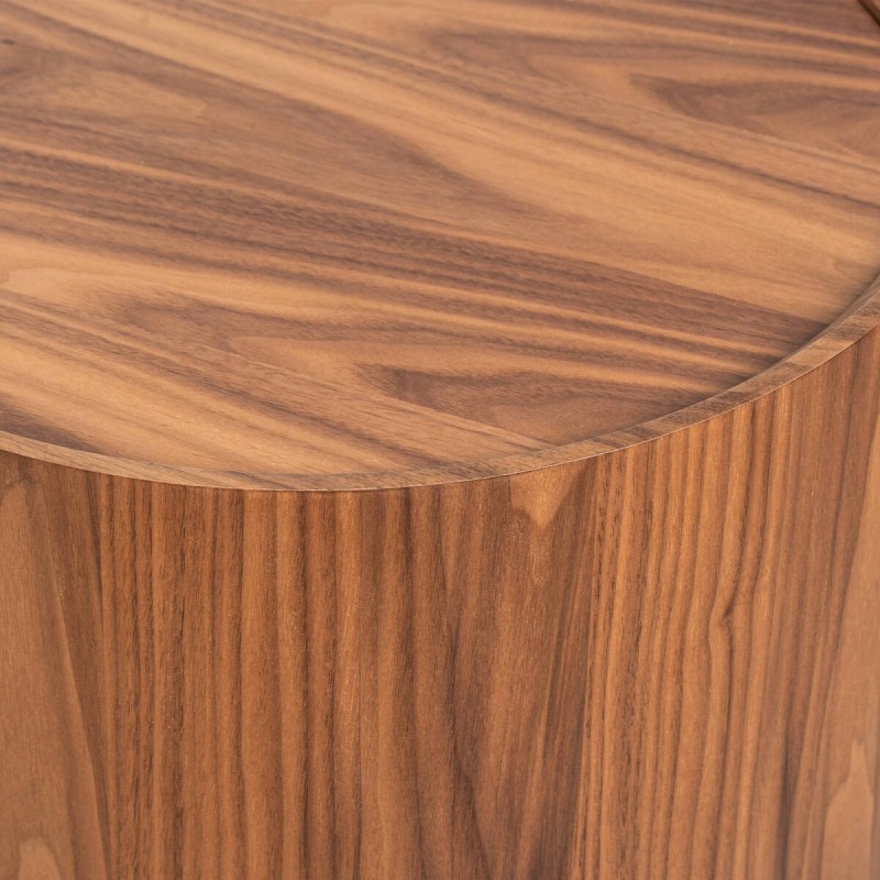 Mueble de TV Bilma Chapa de Nogal y Base Metálica | Muebles a Benítez