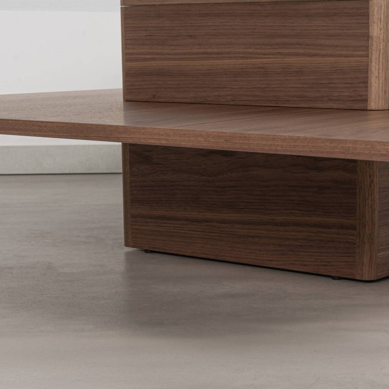 Mesa de centro Arqua nogal 100×100 cm | Muebles Benítez