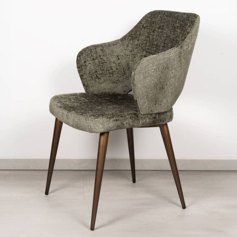 Silla de Comedor Elin verde oliva | Muebles Benítez