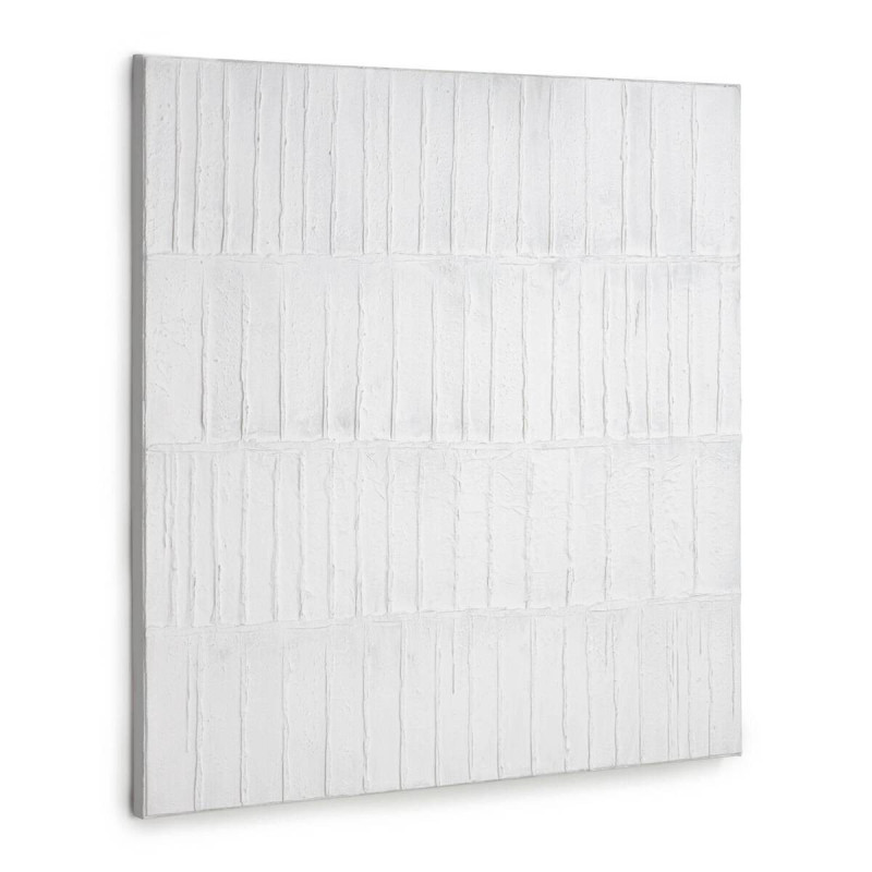 Cuadro basilisa blanco y gris 90x90cm