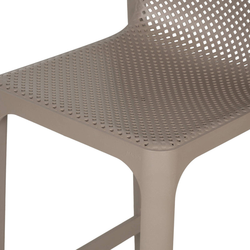 Taburete net mini gris tórtora 49x53x90cm