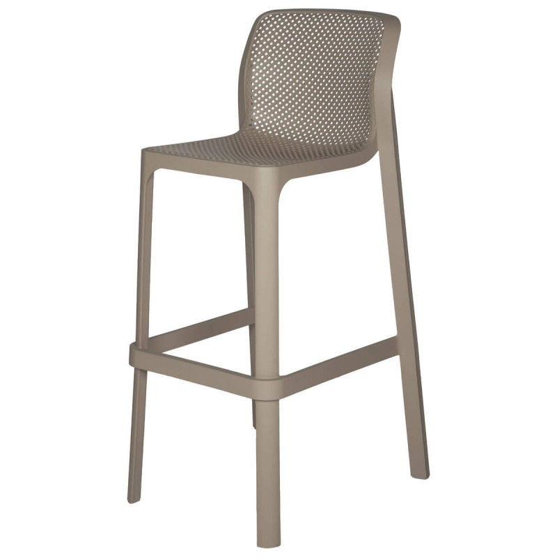 Taburete net gris tórtora 53x49x102cm