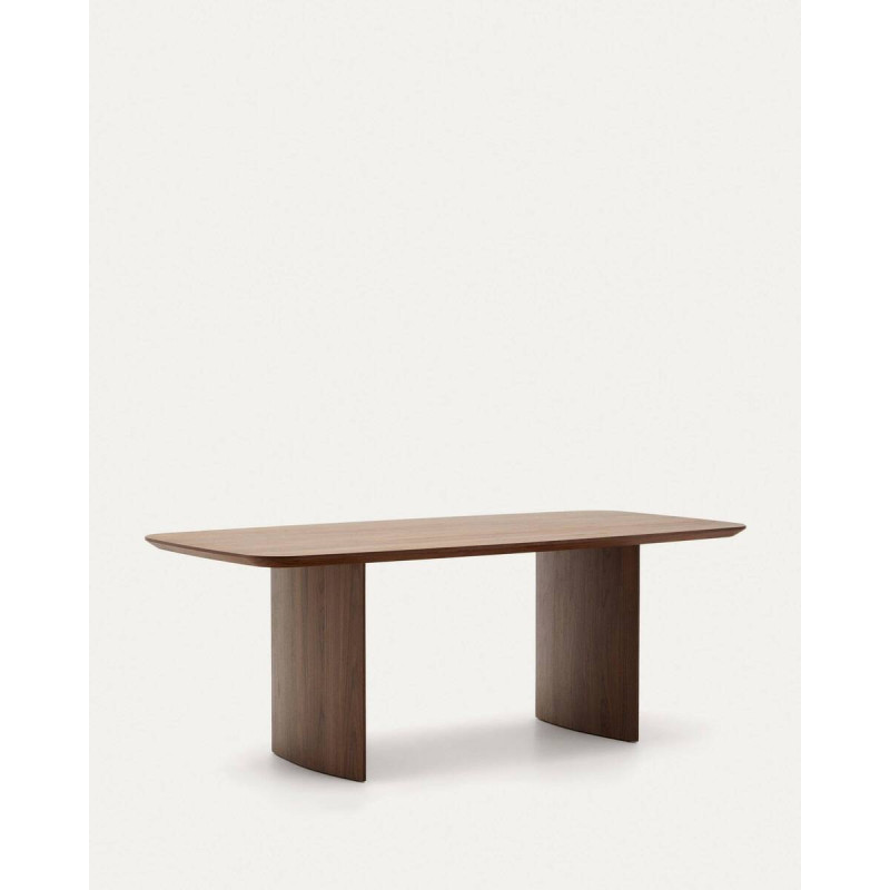 Mesa litto de chapa de nogal 200x100x75cm